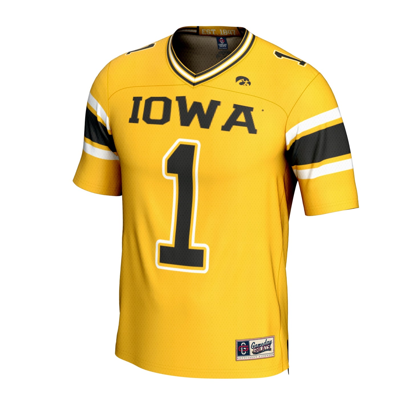 Iowa Hawkeyes GameDay Greats Youth Lightweight Collegiate Football Fashion Jersey - Black