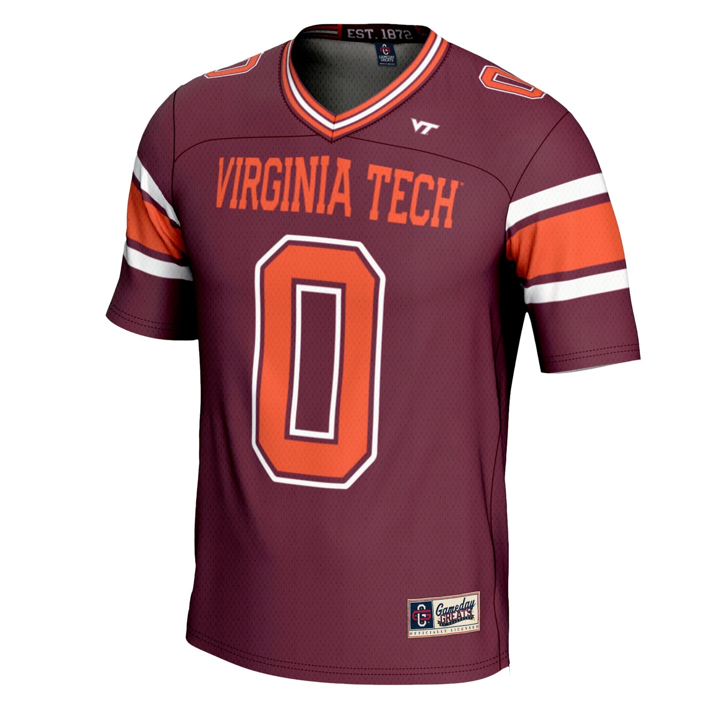 #0 Virginia Tech Hokies GameDay Greats Youth Football Jersey - White