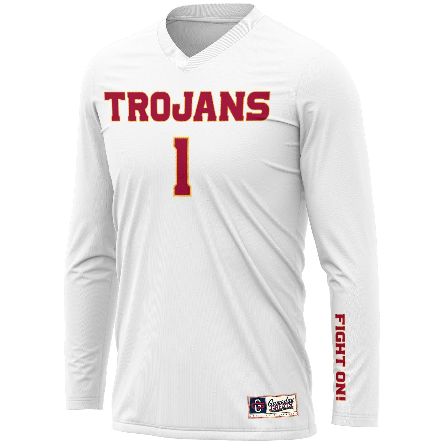 #1 USC Trojans GameDay Greats Youth  Lightweight Volleyball Jersey - White