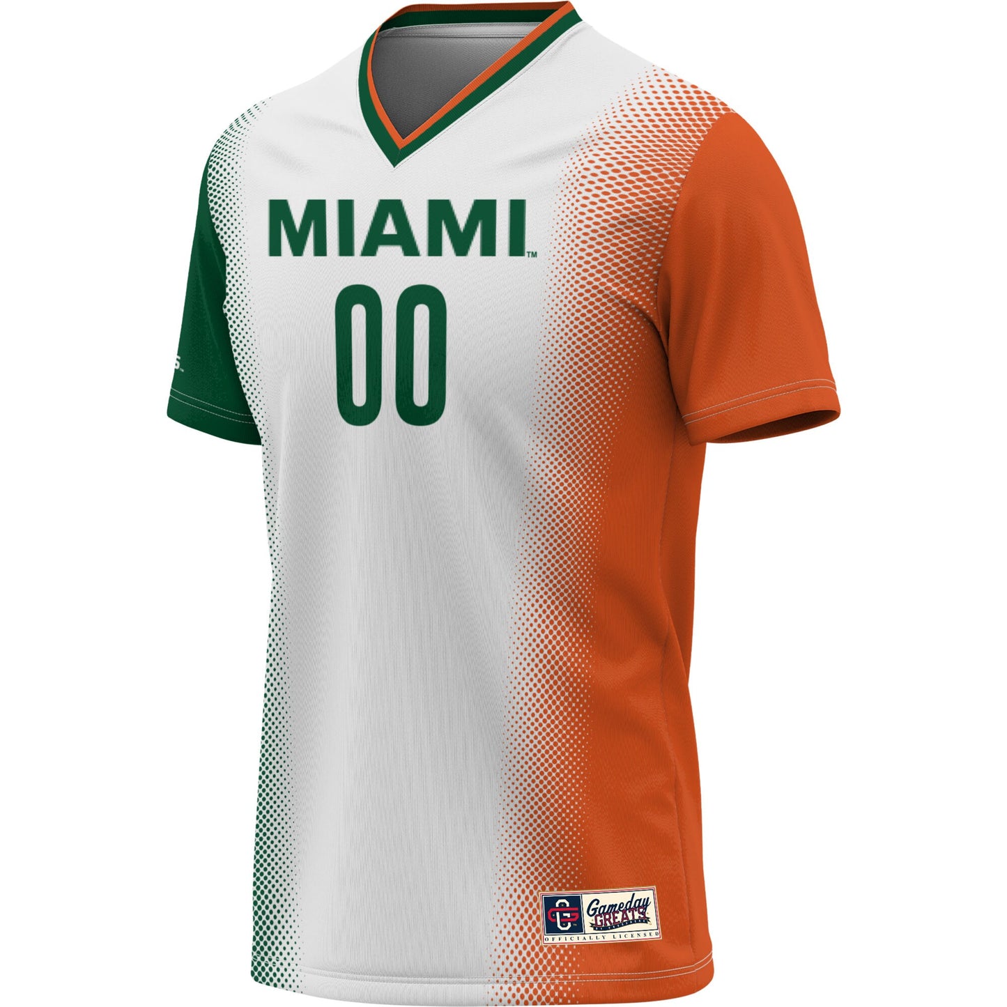 Miami Hurricanes GameDay Greats Unisex NIL Pick-A-Player Lightweight Women's Soccer Jersey - White