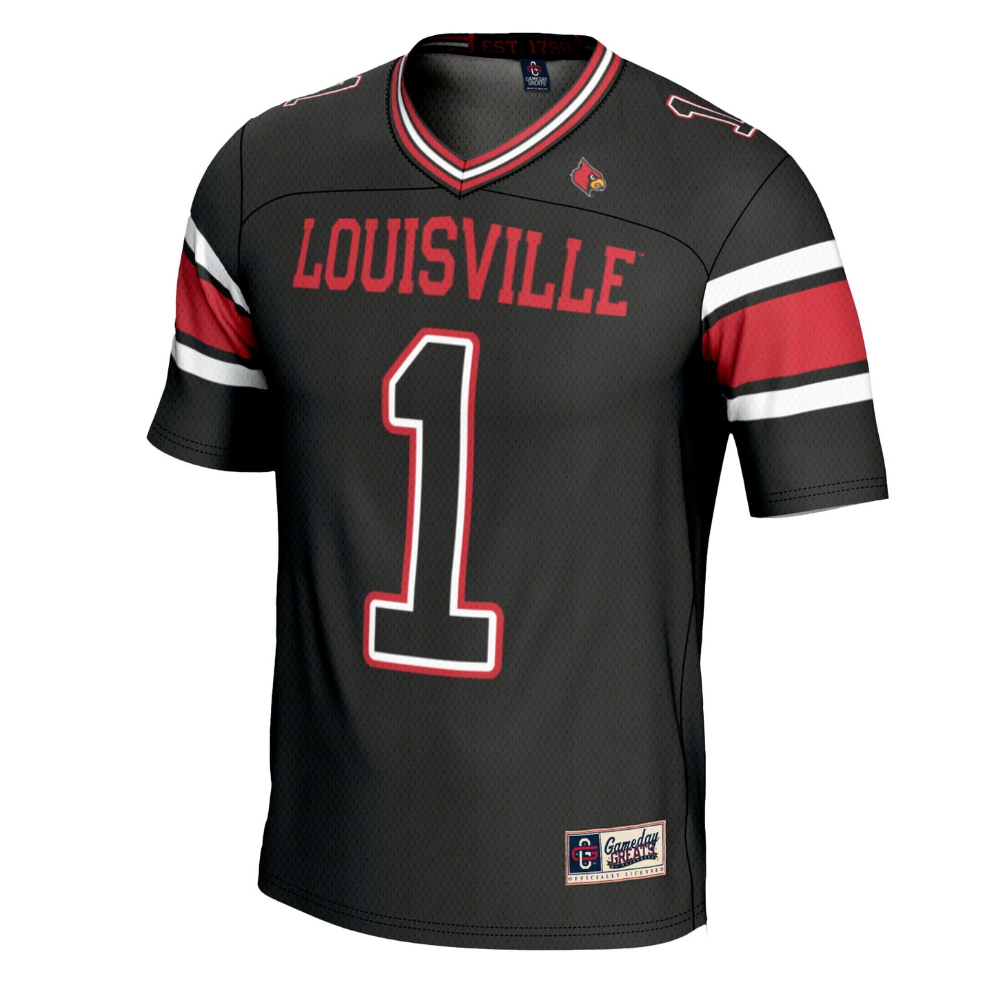 #1 Louisville Cardinals GameDay Greats Football Jersey - Cardinal