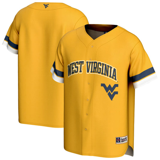 West Virginia Mountaineers GameDay Greats Youth Spirit Baseball Jersey - Gold