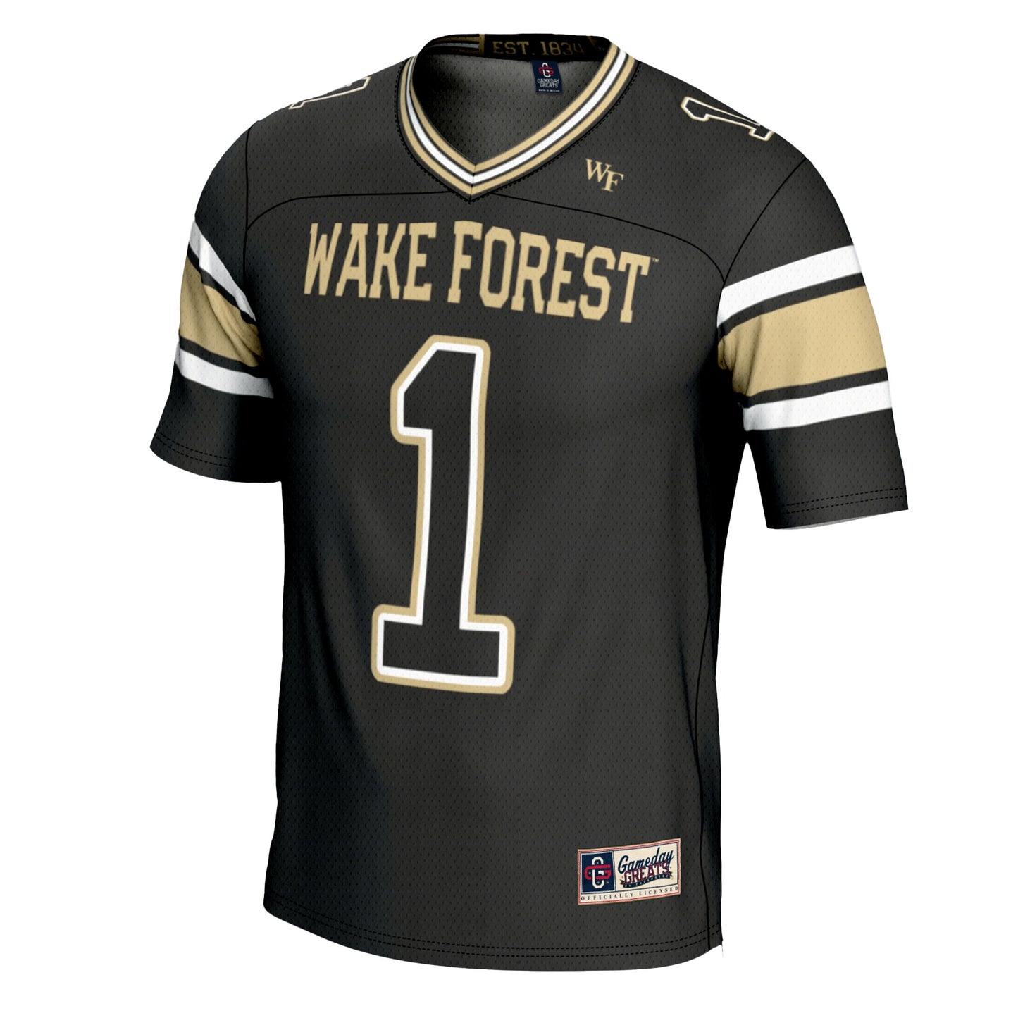 #1 Wake Forest Demon Deacons GameDay Greats Youth Football Jersey - Gold