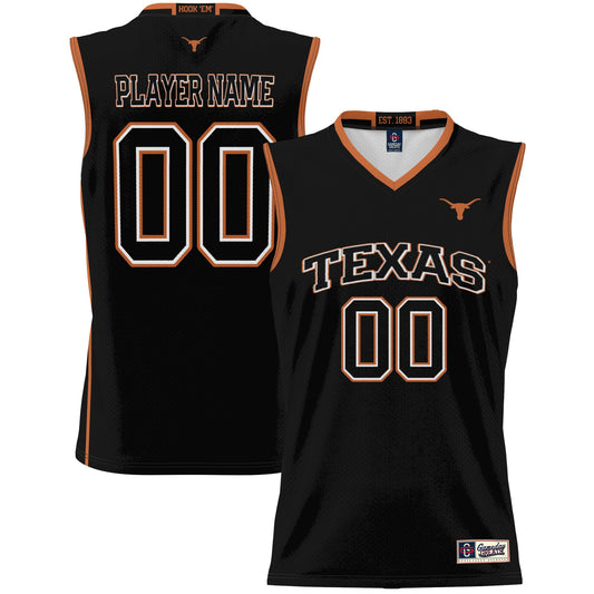 Texas Longhorns GameDay Greats Unisex  Lightweight NIL Pick-A-Player Women's Basketball Jersey - Black
