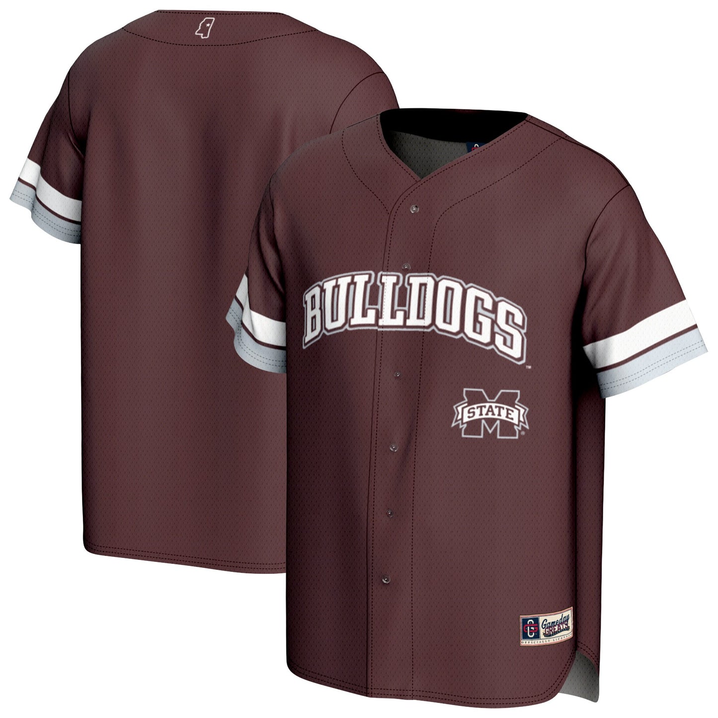 Mississippi State Bulldogs GameDay Greats Unisex Spirit Baseball Jersey - Maroon