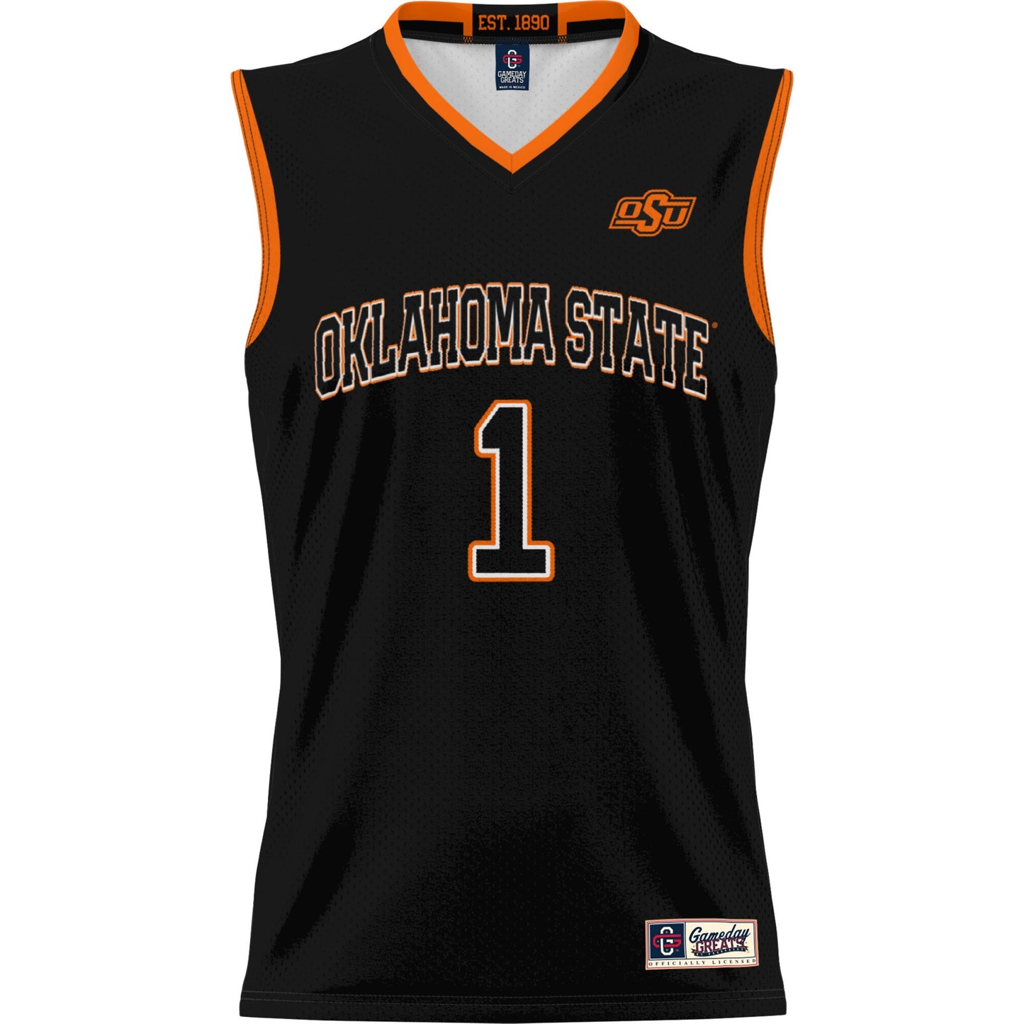 #1 Oklahoma State Cowboys GameDay Greats Youth Lightweight Basketball Jersey - Black