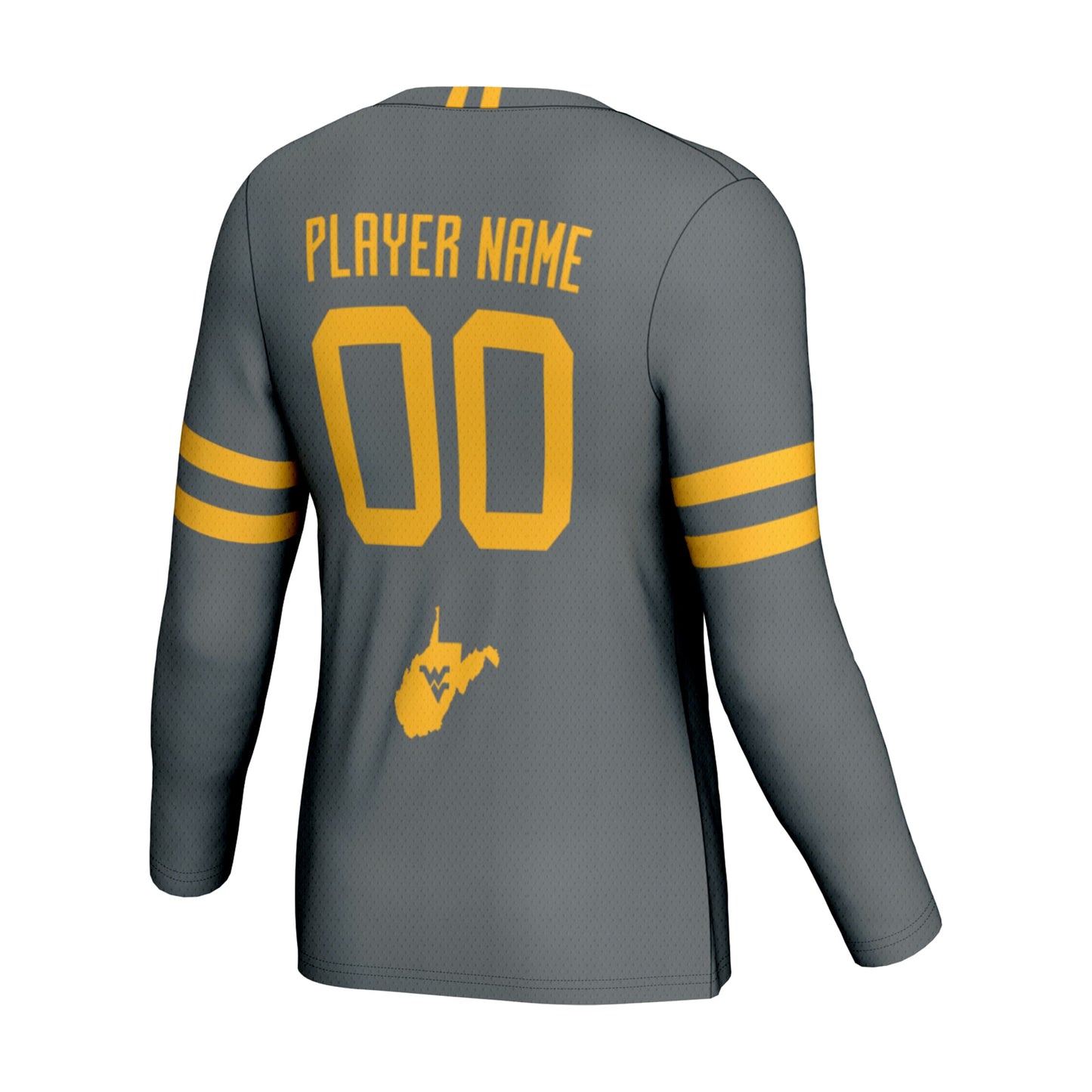 West Virginia Mountaineers GameDay Greats Unisex NIL Pick-A-Player Lightweight Volleyball Jersey - Gray