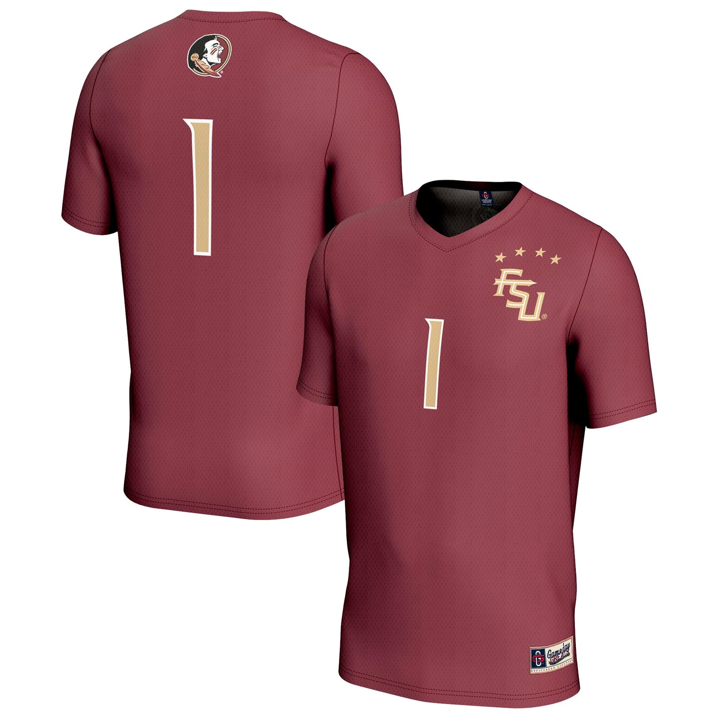 #1 Florida State Seminoles GameDay Greats Unisex Lightweight Collegiate Soccer Fashion Jersey  - White