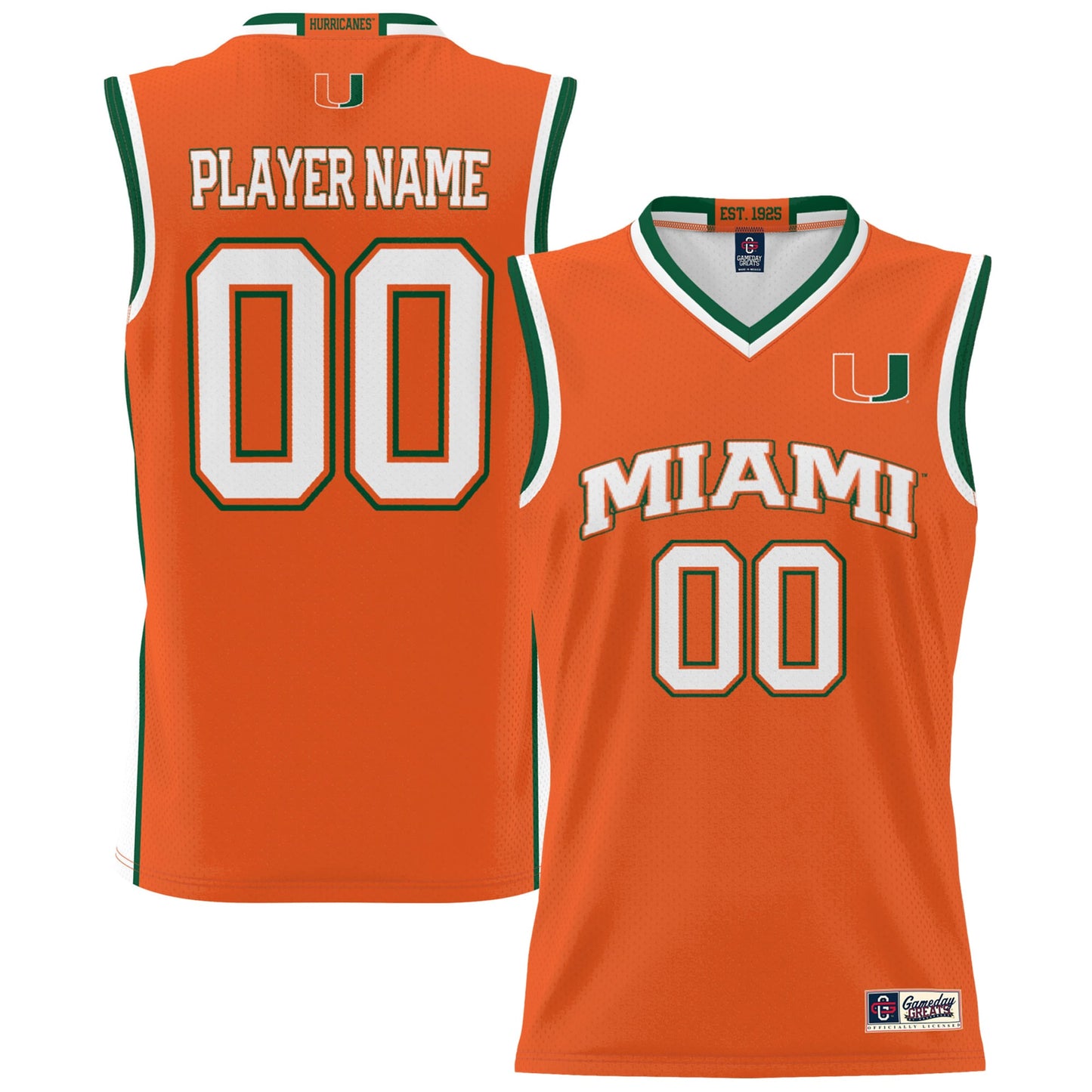 Miami Hurricanes GameDay Greats Youth NIL Pick-A-Player Lightweight Women's Basketball Jersey - Black