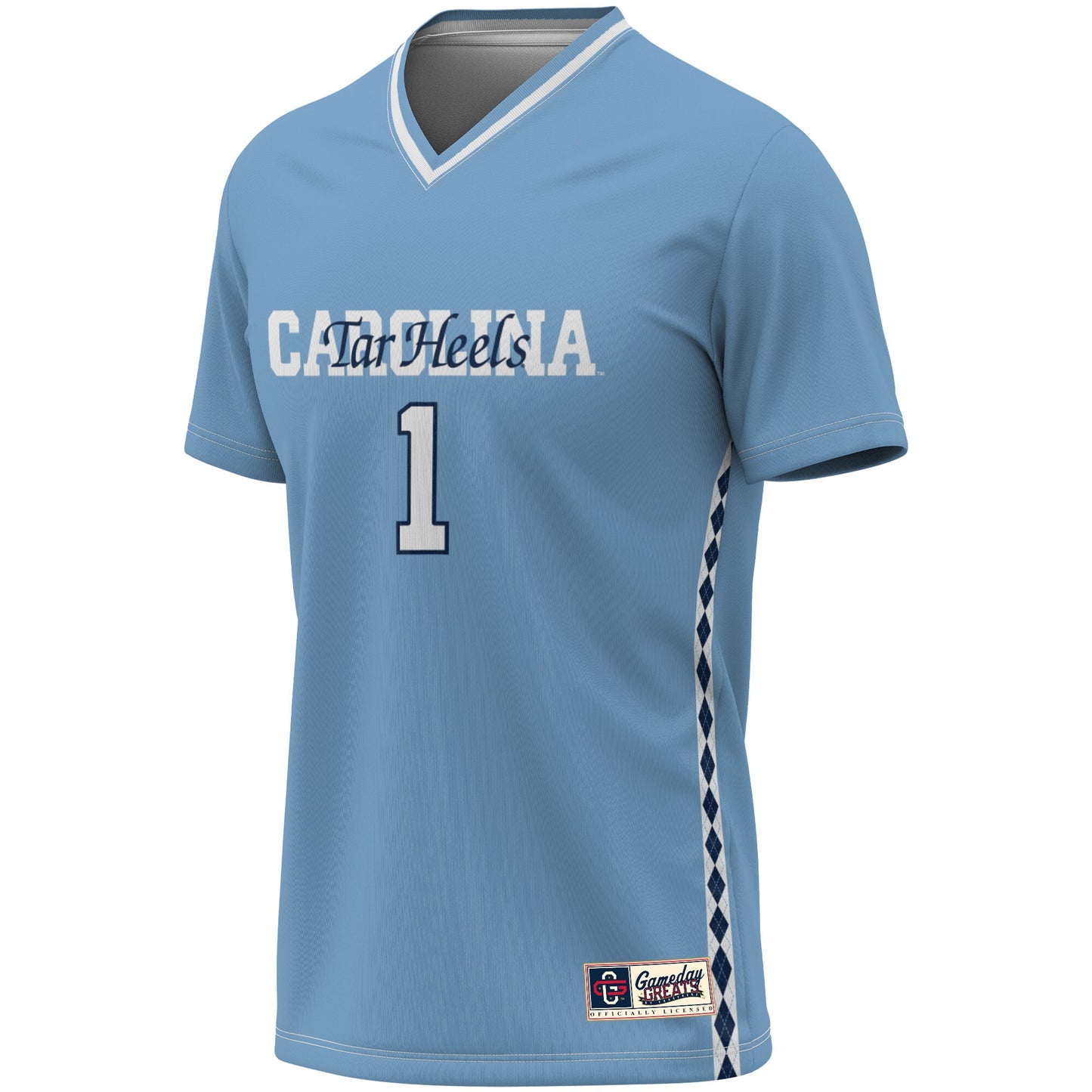 #1 North Carolina Tar Heels GameDay Greats Unisex Women's Soccer Lightweight Fashion Goalie Jersey - Green