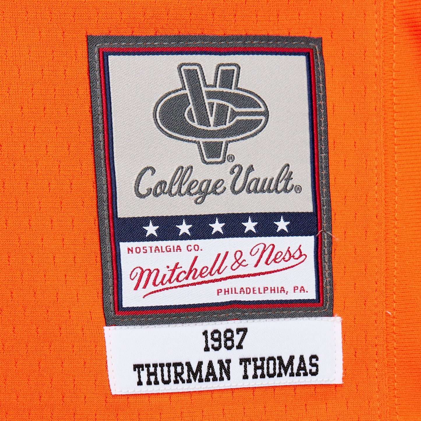 Thurman Thomas Oklahoma State Cowboys Mitchell & Ness 1987 Replica Jersey - Orange