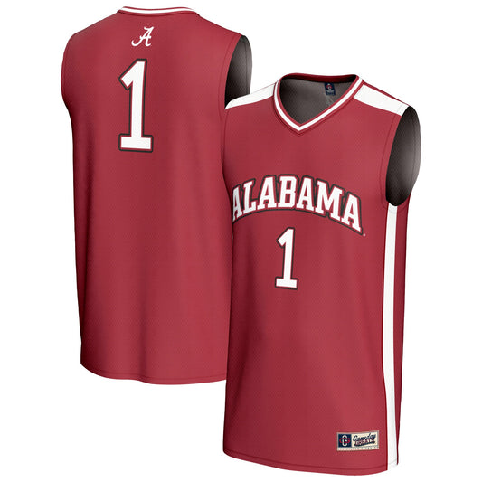 #1 Alabama Crimson Tide GameDay Greats Youth Lightweight Basketball Fashion Jersey - Crimson