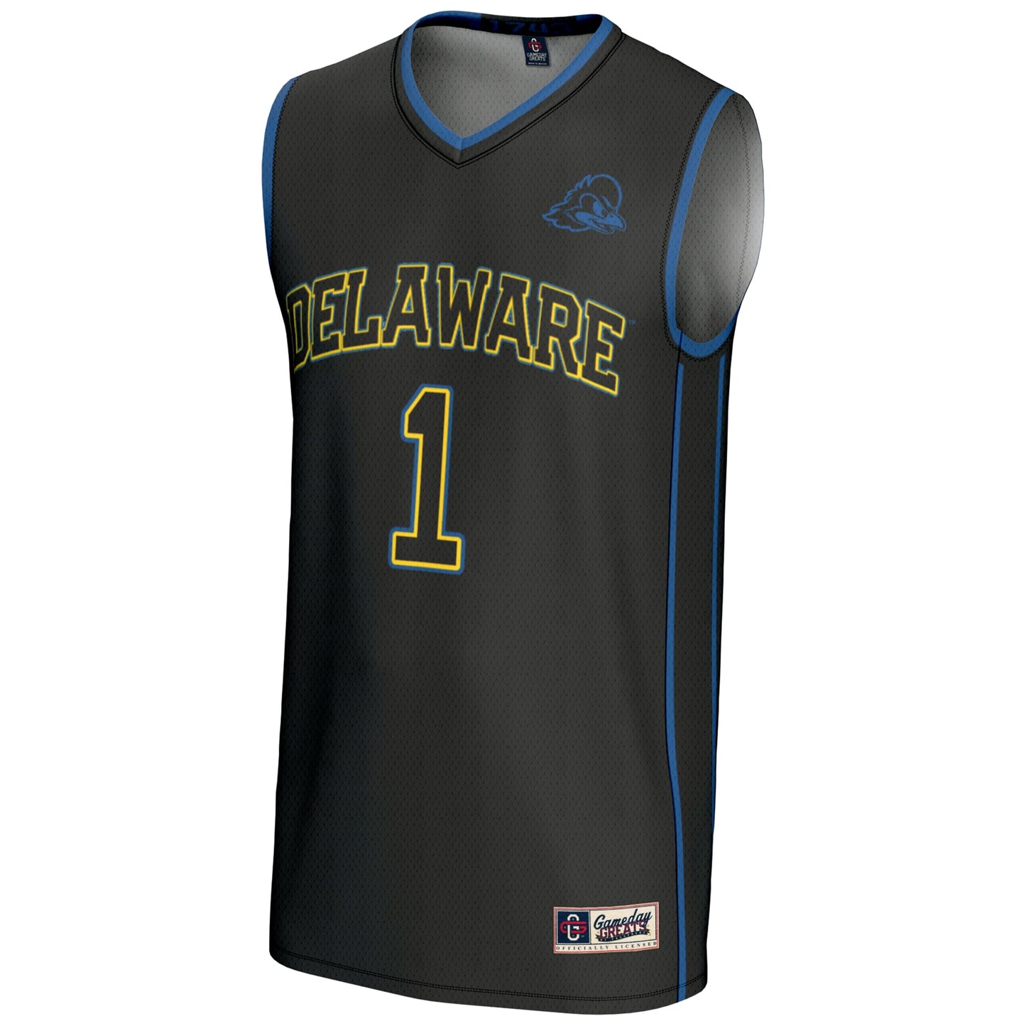 #1  Delaware Fightin' Blue Hens GameDay Greats  Lightweight Basketball Jersey - Black