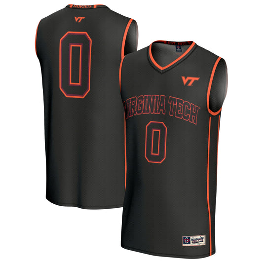 #0 Virginia Tech Hokies GameDay Greats Unisex Lightweight Collegiate Basketball Fashion Jersey - Black