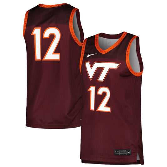 Virginia Tech Hokies Nike Replica Basketball Jersey - Maroon