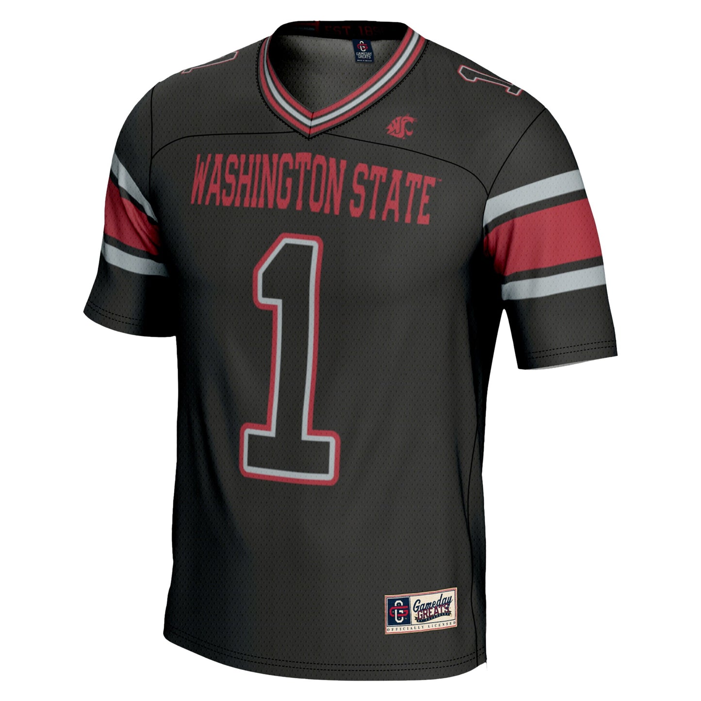 #1 Washington State Cougars GameDay Greats Youth Endzone Football Jersey - White