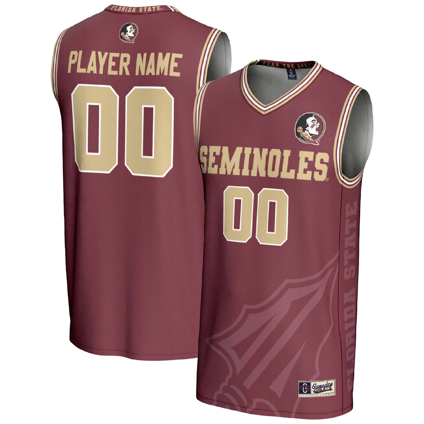 Florida State Seminoles GameDay Greats Youth NIL Pick-A-Player Women's Basketball Lightweight Icon Print Jersey - Garnet