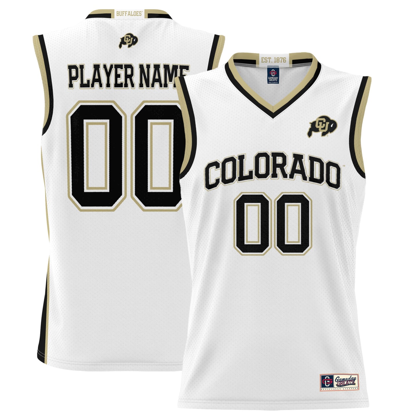 Colorado Buffaloes GameDay Greats Youth NIL Pick-A-Player Lightweight Women's Basketball Jersey - White
