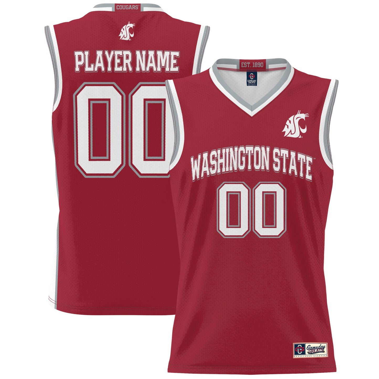 Washington State Cougars GameDay Greats Youth NIL Pick-A-Player Men's Basketball Jersey - White