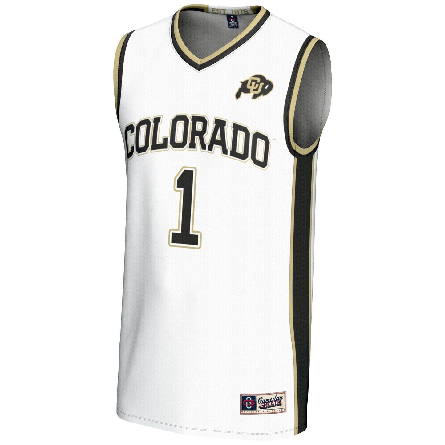 #1 Colorado Buffaloes GameDay Greats Replica Lightweight Basketball Jersey - Gray