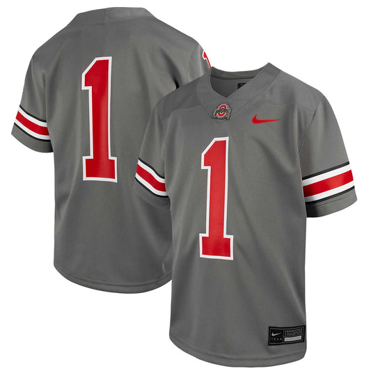 #1 Ohio State Buckeyes Nike Toddler Alternate Untouchable Replica Football Jersey - Steel