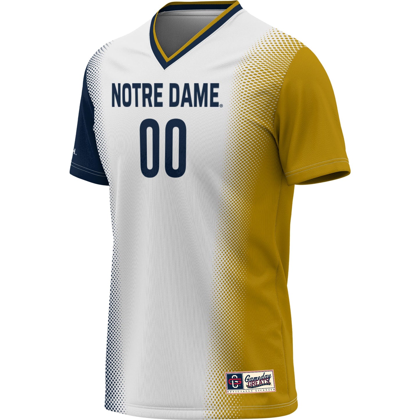 Notre Dame Fighting Irish GameDay Greats Unisex NIL Pick-A-Player Lightweight Women's Soccer Jersey - White