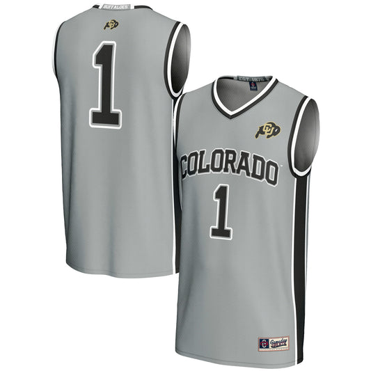 #1 Colorado Buffaloes GameDay Greats Replica Lightweight Basketball Jersey - Gray