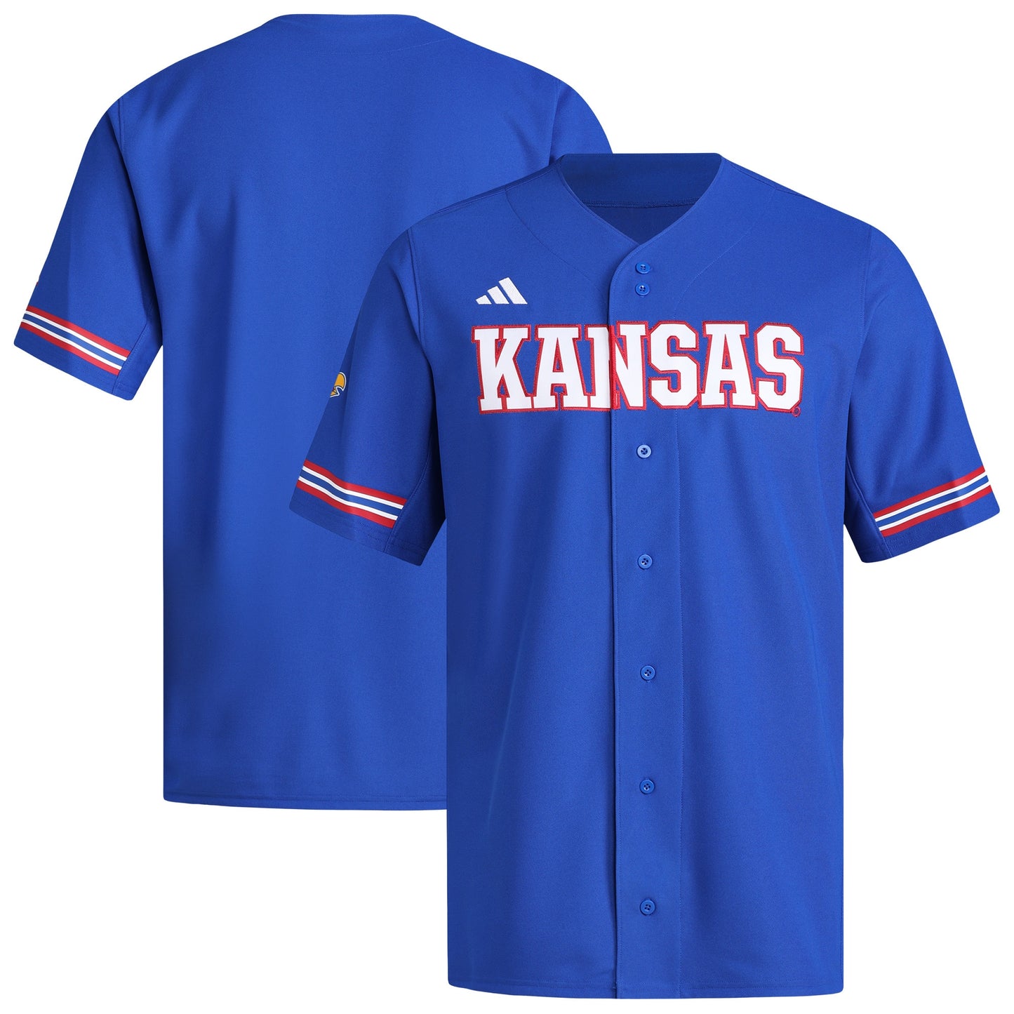 Kansas Jayhawks adidas Replica Baseball Jersey - Cream