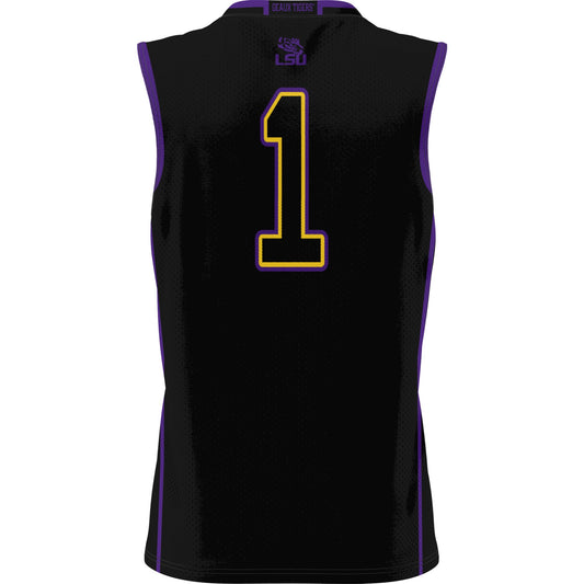 #1 LSU Tigers GameDay Greats Youth Lightweight Basketball Jersey - Black