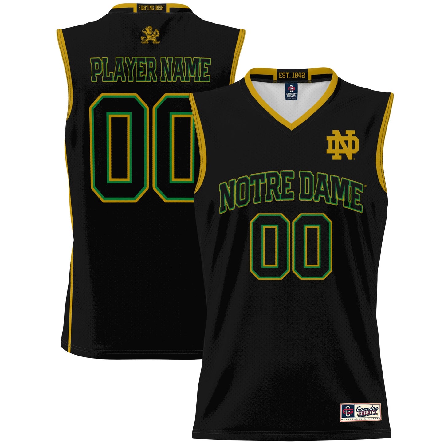 Notre Dame Fighting Irish GameDay Greats Youth NIL Pick-A-Player Lightweight Women's Basketball Jersey - Black