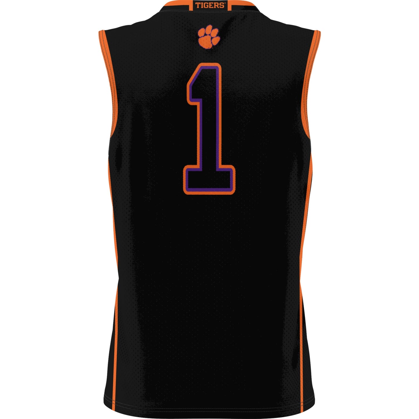 #1 Clemson Tigers GameDay Greats Youth Lightweight Basketball Jersey - Black