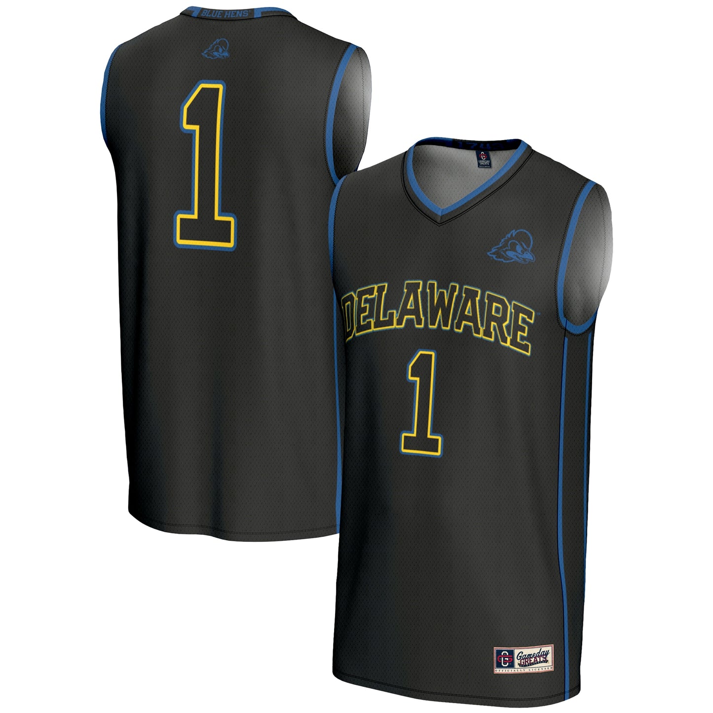 #1  Delaware Fightin' Blue Hens GameDay Greats  Lightweight Basketball Jersey - Black