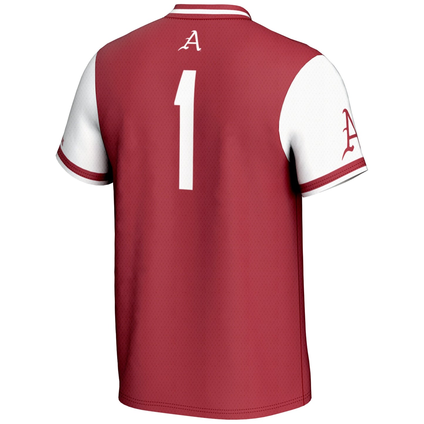 #1 Arkansas Razorbacks GameDay Greats Youth Lightweight Softball Jersey - Crimson