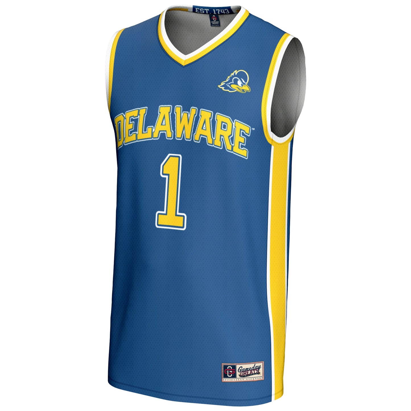 #1  Delaware Fightin' Blue Hens GameDay Greats  Lightweight Basketball Jersey - Black