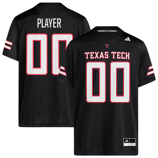 Texas Tech Red Raiders adidas Alternate Pick-A-Player NIL Replica Football Jersey - Black