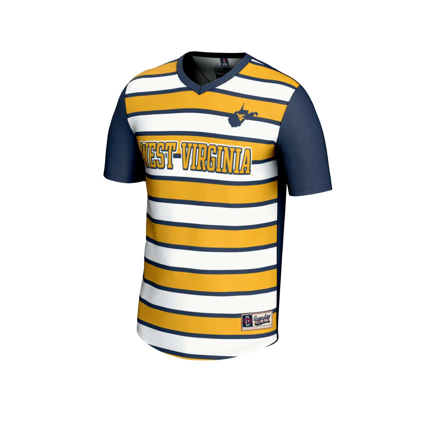 #67 West Virginia Mountaineers GameDay Greats Youth Lightweight Soccer Fashion Jersey - Navy