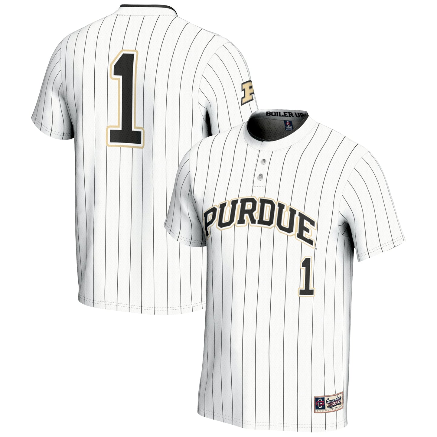 #1 Purdue Boilermakers GameDay Greats Lightweight Softball Jersey - Gold
