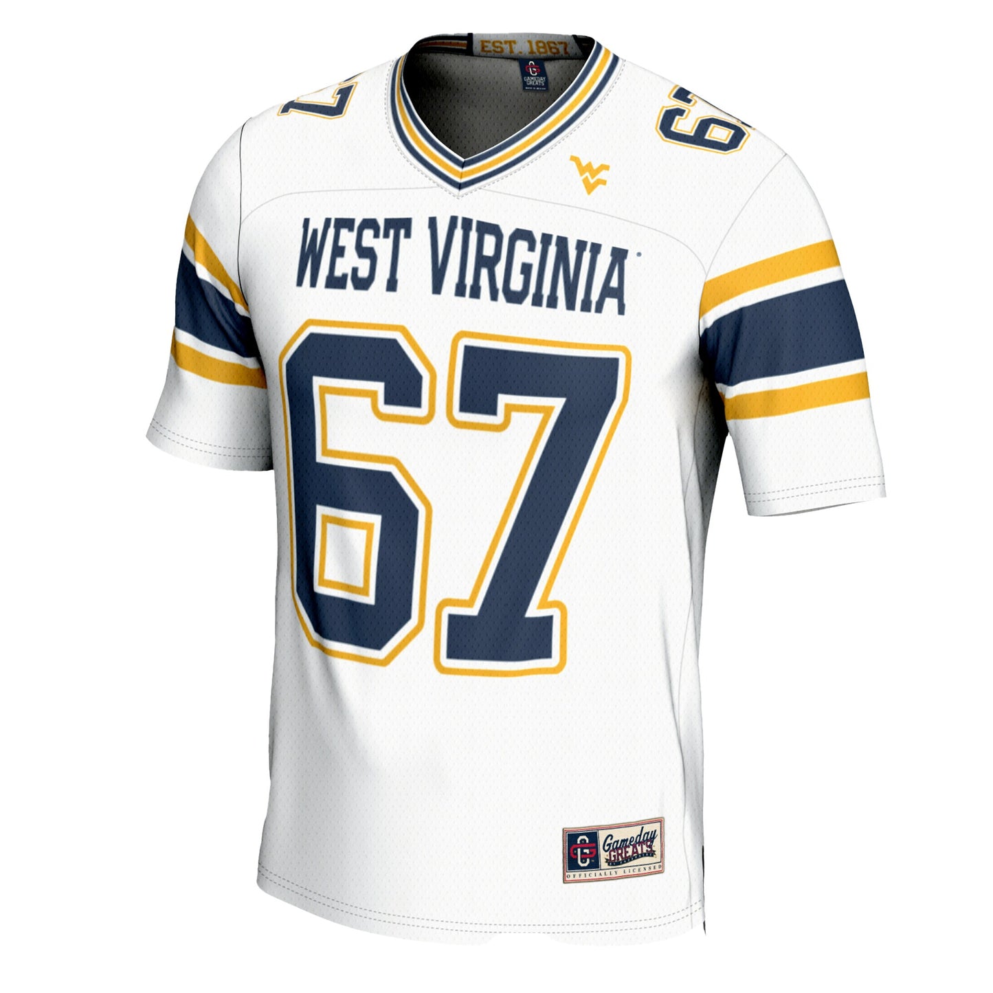 #1 West Virginia Mountaineers GameDay Greats Youth Football Jersey - Navy