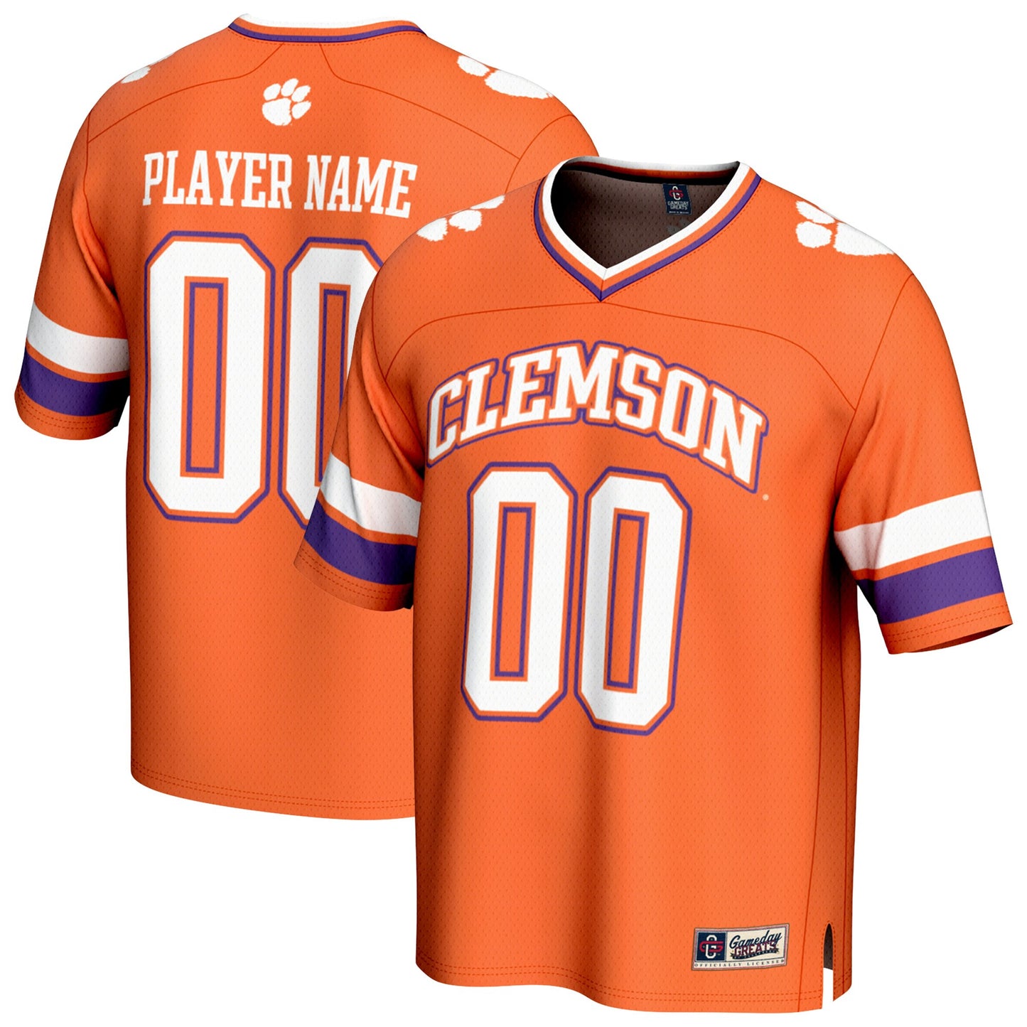 Clemson Tigers GameDay Greats Unisex NIL Pick-A-Player Football Fashion Jersey - Orange