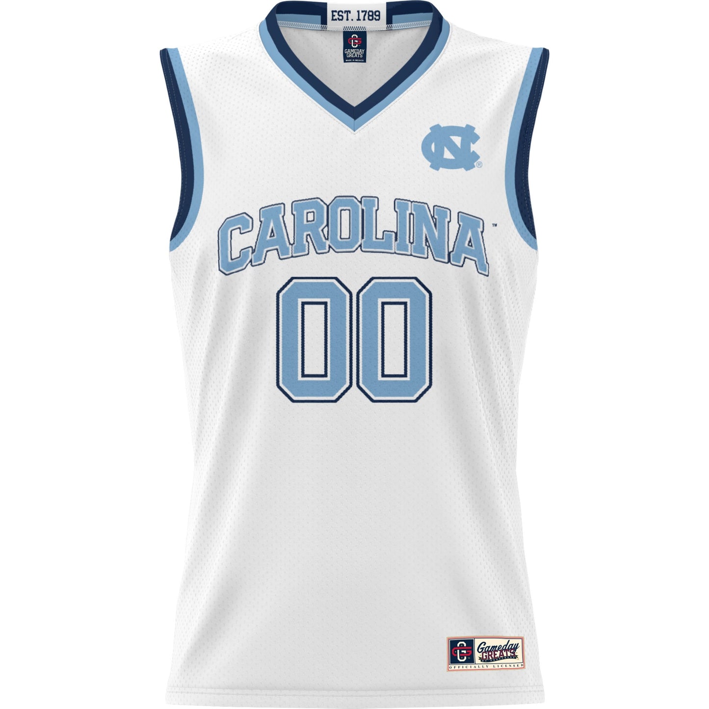 North Carolina Tar Heels GameDay Greats Youth NIL Pick-A-Player Lightweight Men's Basketball Jersey - White