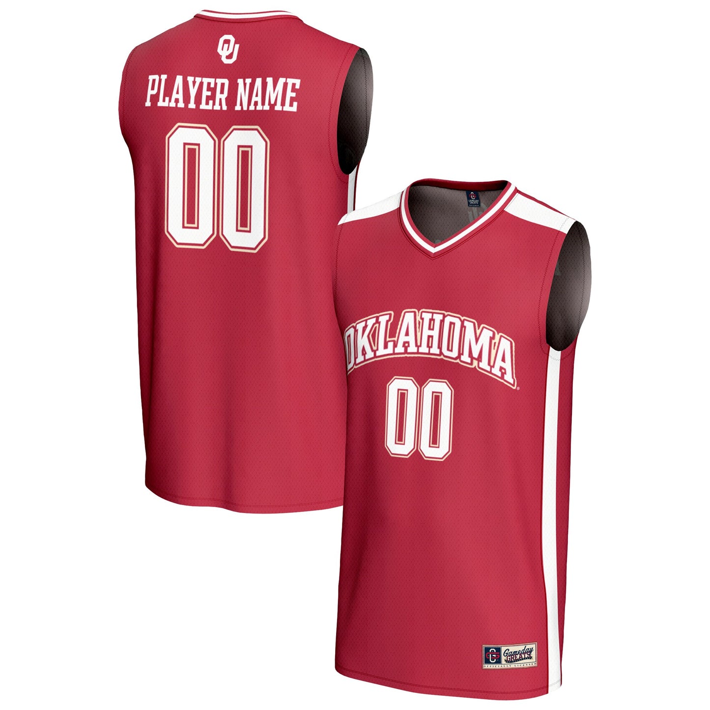 Oklahoma Sooners GameDay Greats Unisex NIL Pick-A-Player Lightweight Women's Basketball Fashion Jersey - Crimson