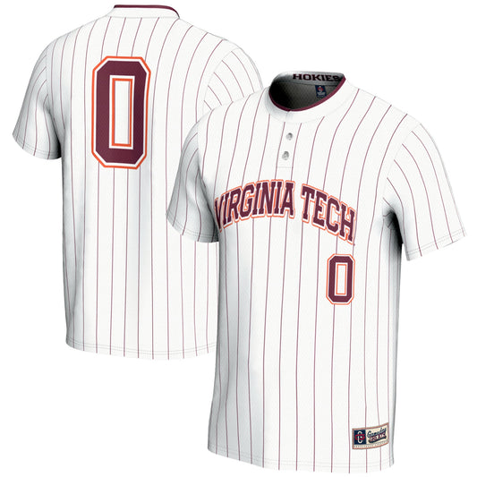 #0 Virginia Tech Hokies GameDay Greats Unisex Softball Fashion Jersey - White