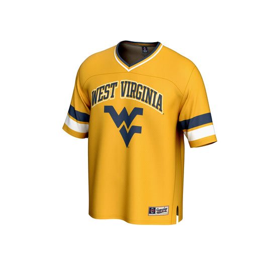 West Virginia Mountaineers GameDay Greats Unisex Spirit Football Jersey - Gold