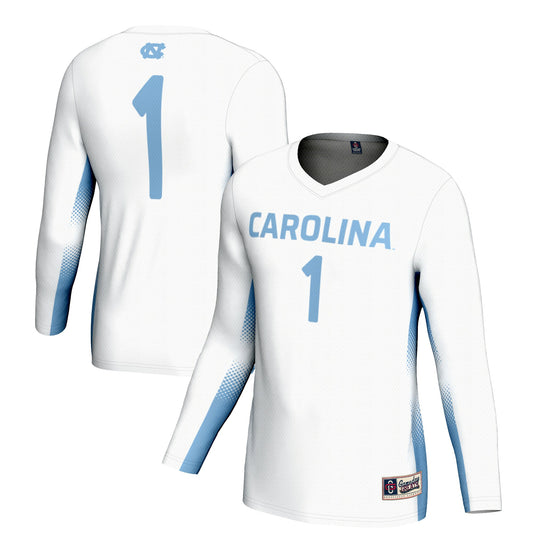 #1 North Carolina Tar Heels GameDay Greats Youth Lightweight Women's Volleyball Jersey - White