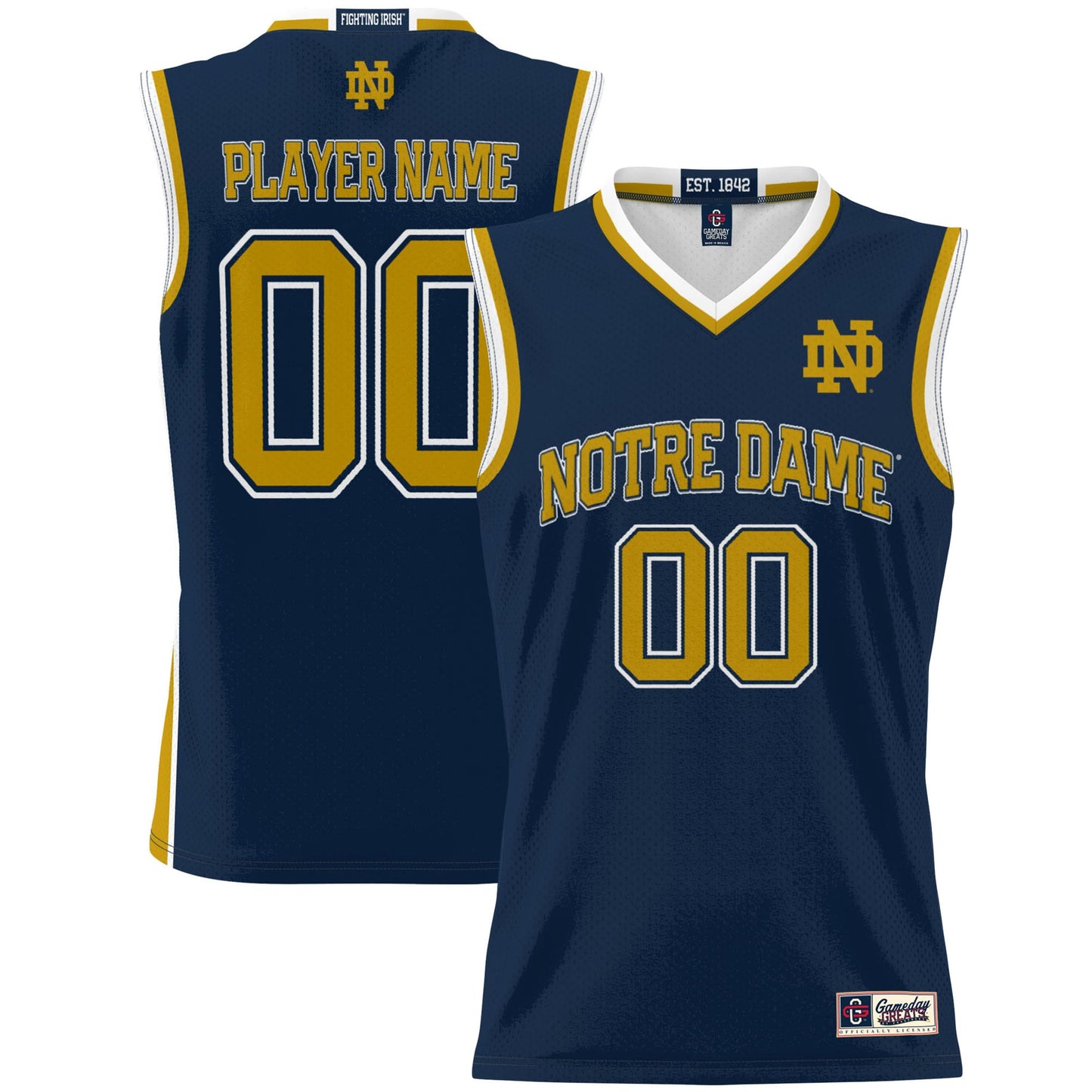Notre Dame Fighting Irish GameDay Greats Youth NIL Pick-A-Player Lightweight Women's Basketball Jersey - Black