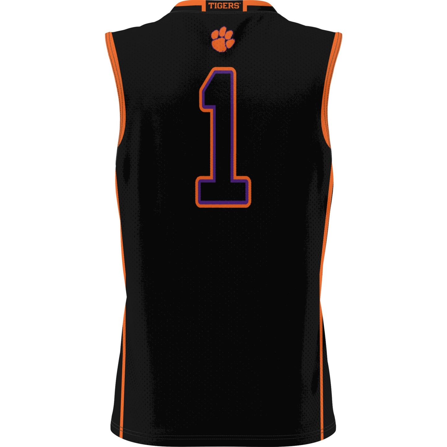 #1 Clemson Tigers GameDay Greats Youth Lightweight Basketball Jersey - Black