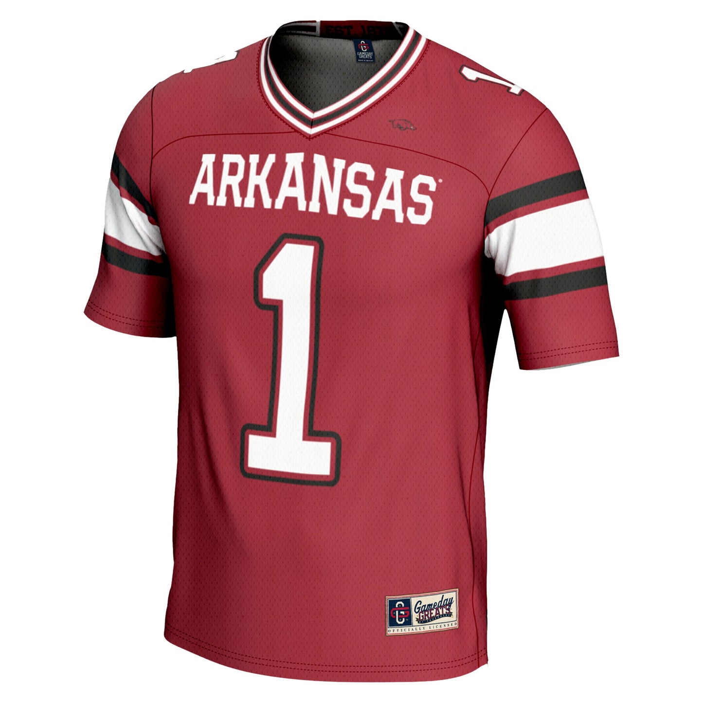 #1 Arkansas Razorbacks GameDay Greats Youth Football Jersey - Black