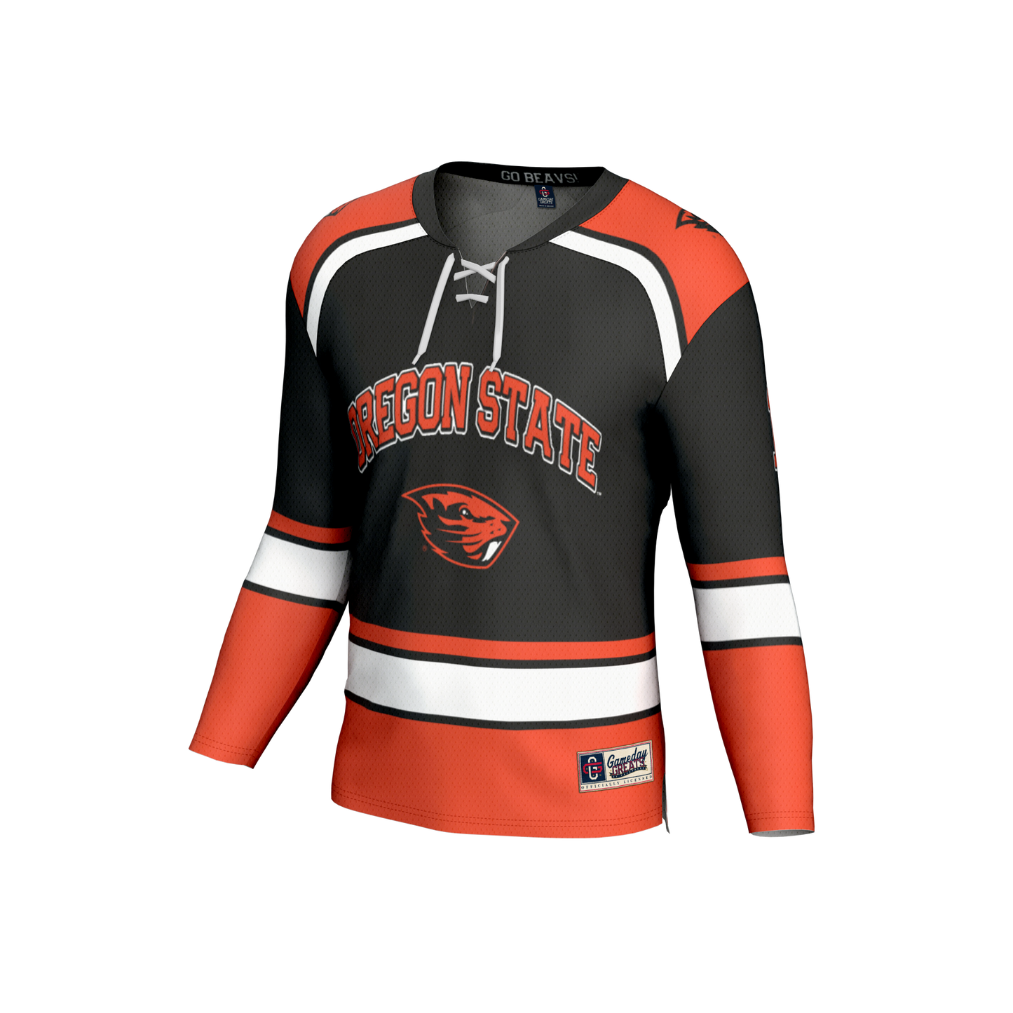 #1 Oregon State Beavers GameDay Greats Unisex Lightweight Hockey Fashion Jersey - Orange
