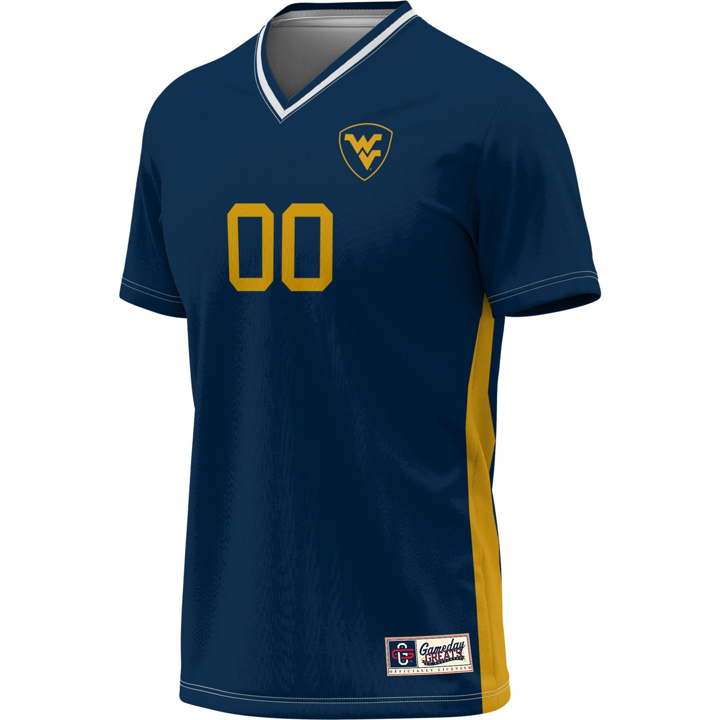 West Virginia Mountaineers GameDay Greats Youth Pick-A-Player NIL Lightweight Soccer Jersey - Navy