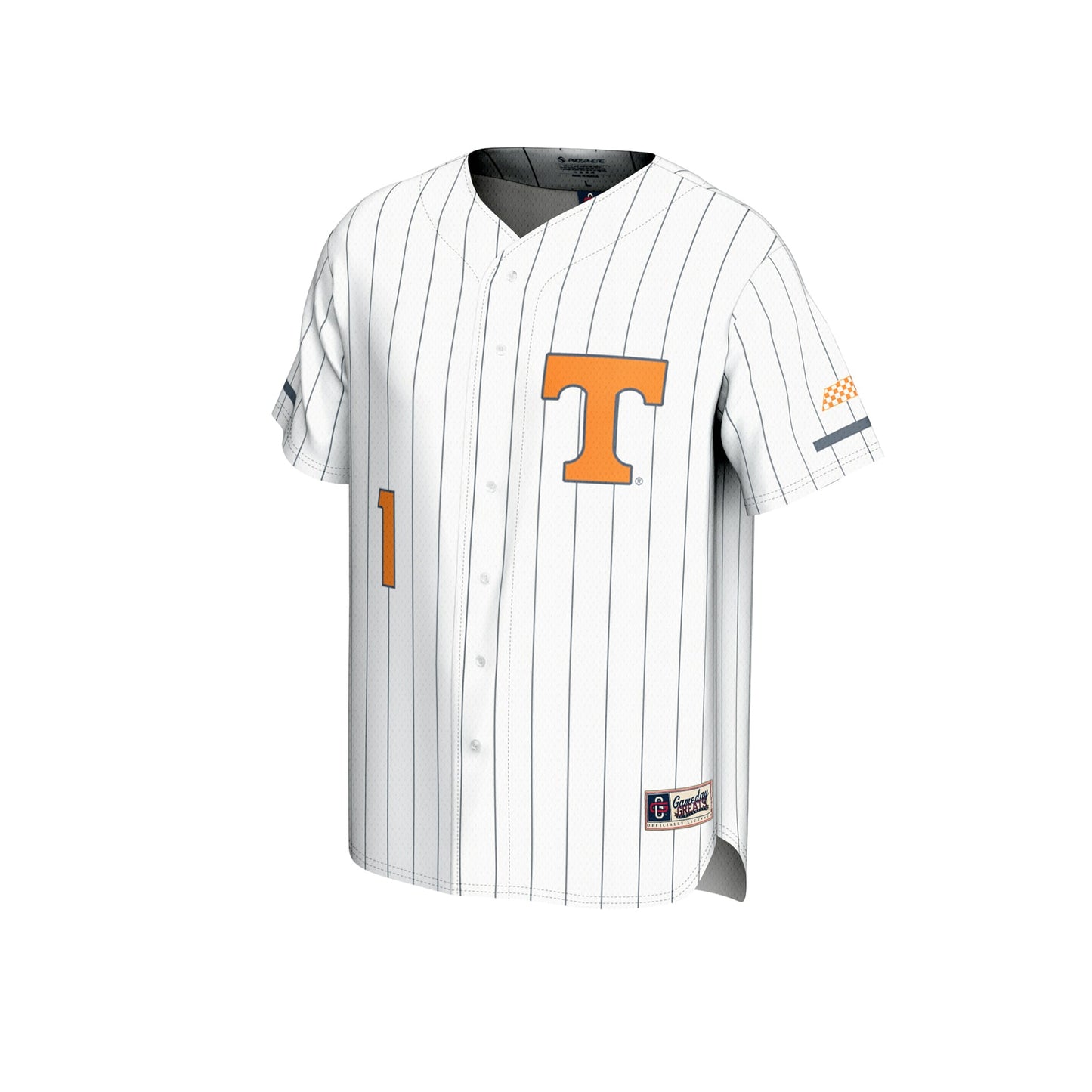 #1 Tennessee Volunteers GameDay Greats Unisex Lightweight Baseball Fashion Jersey - White